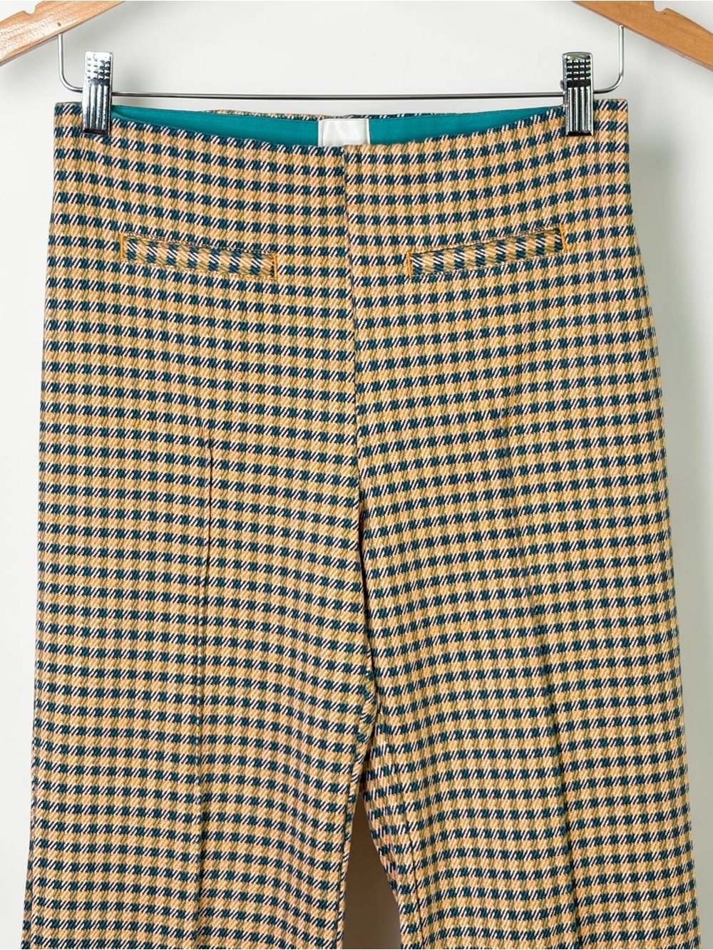 Anthropologie Maeve Houndstooth Knit Cuffed Wide Leg Crop Pants Size XS - Picture 5 of 13